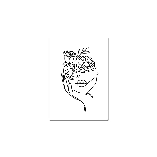 Toile peinture minimaliste 50x70cm solution deco murale simple pour sublimer un salon - 3