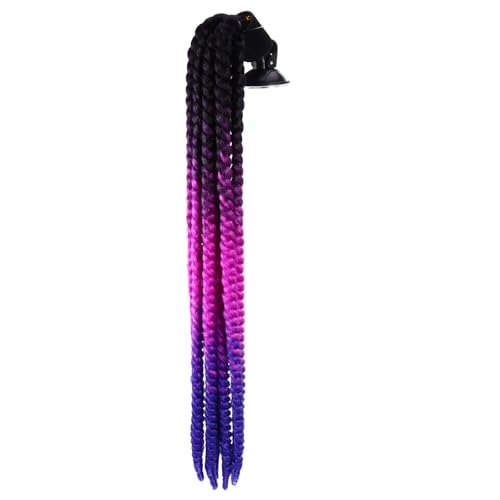 Peluca para casco de moto y bicicleta trenzada reutilizable para rutas urbanas