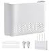 Jortmrd Router Rack Caja Router Pared Caja De Almacenamiento para Enrutador WiFi Caja Router Pared (25,6 × 17 × 5 cm)