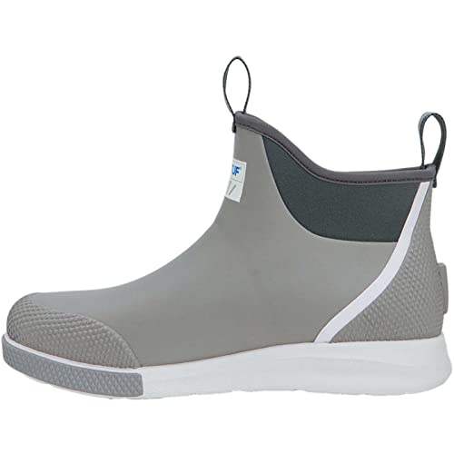 XTRATUF Men's Ankle Deck Boot Sport, Grey, Size 9(M)