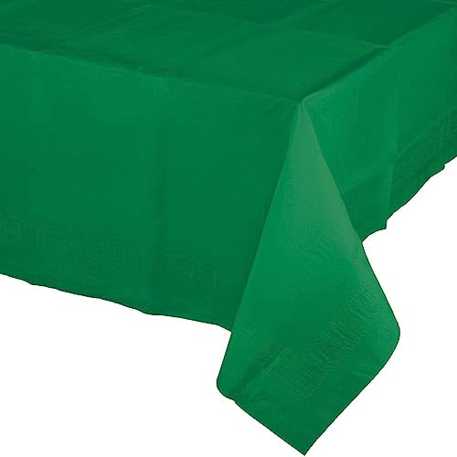 Trendware Emerald Green Paper Tablecloths, 3 Count