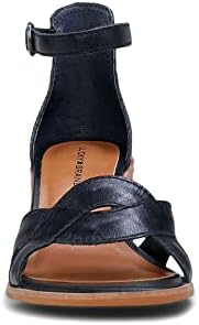Lucky Brand Women's Sarwa Ankle Strap Sandal Heeled, Black, 7 | Image 5