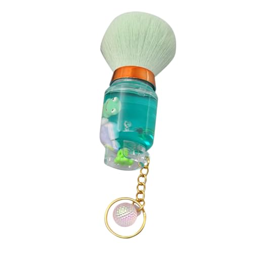 OUNONA 携帯用フェイスパウダーブラシ 軽量小型メイクブラシ 柔らかい毛