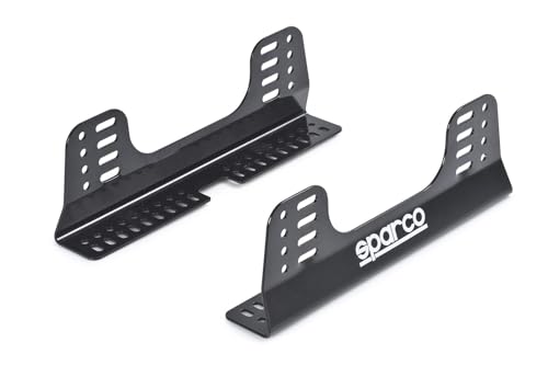 Sparco Seat Bracket, Competition, Side Mount, FIA Approved, Adjustable, Steel, Black Powder Coat, Universal, Kit by Sparco - Used condition - US$74.40
