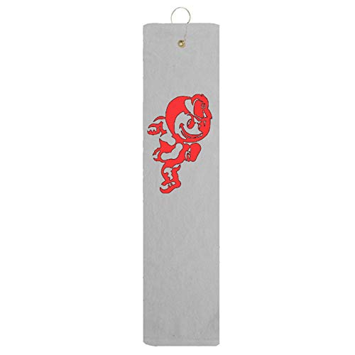 Brutus Ohio State Tri-fold Golf Towel with Grommet & Hook Father's Day Club Ball Tee Golfing Gift Birthday Variety Colors Towels Vinyl