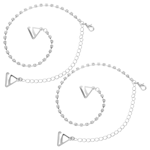 BESTOYARD Women Adjustable Rhinestone Bra Straps - Single Row Crystal Underwear Shoulder Straps for Bras and Lingerie