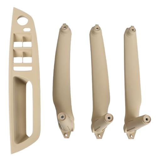 �Ԃ̃h�A�n���h�� LHD RHD 4�� �ԓ��h�A�n���h�� �C���i�[�p�l�� �v���g�����J�o�[�Z�b�g BMW�ɓK�� E70 E71 E72 X5 X6�ɓK�� �h�A�n���h�� �v���e�N�^�[(Model B LHD Beige)