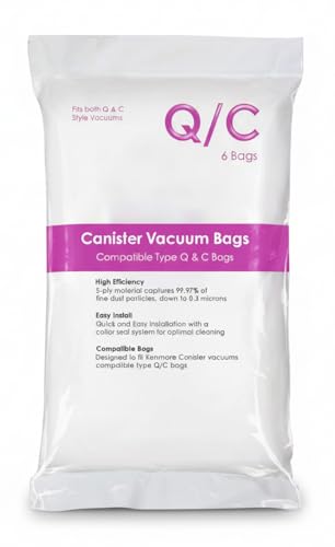 AMAZINK Replacement Type Q/C Vacuum Bags for Kenmore Q, C,