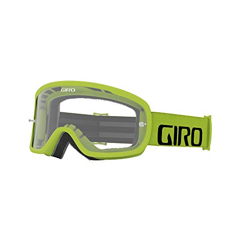 Giro Tempo MTB Unisex Dirt Mountain Bike Goggles - Lime, Clear Lens (2021)