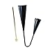 TOYANDONA Samba Percussion Agogo Bell with Wooden Stick Traditional Two Tone Musical Instrument for Durable and Portable Design for Early Education and Music Play Black