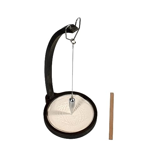 Kihomi Desktop Wooden Sand Pendulum | Magical Pendulum for Office and Home Decoration | Relaxing and Healing Creative Pendulum with Wood Level Gravity Science and Toy Ornament Birthday Gift (Black)