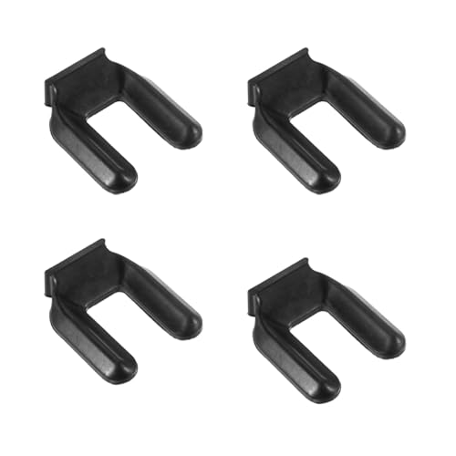 4PCS Furniture Wheel Caster Cups Anti-Slip Furniture Wheel Stop for 50mm Diameter Wheels Refrigerator Cabinet Bed Chair Black (Small)