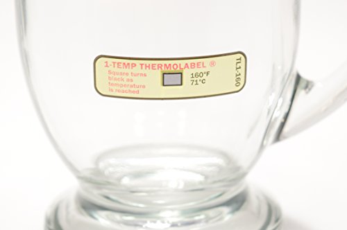 1-Temp Thermolabel 160°F/71°C Temperature Label For Dishwashers Pack Of 24 Labels #TOP3