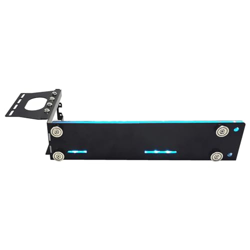 Soporte vertical para tarjetas gráficas, soporte para GPU, soporte para chasis con LED 12 V 4 pines RGB Gpu soporte vertical - imagen 4