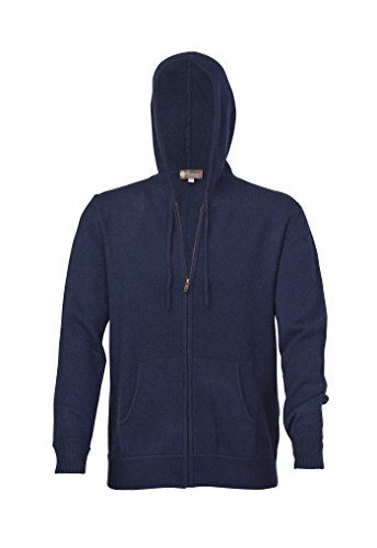 Cashmere Boutique 100% Pure Cashmere Hoodie Sweaters for Men – Full Zip, Long Sleeve, and Both Side Front Pockets2