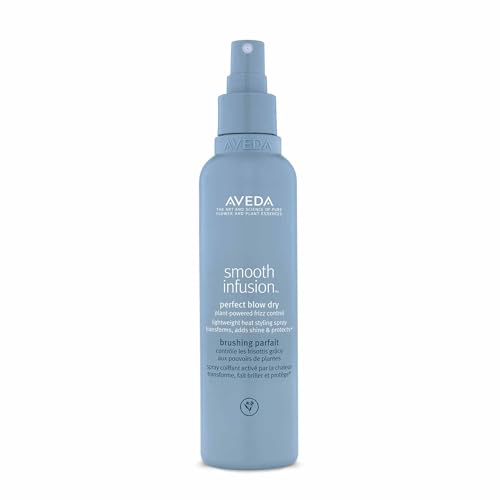 Aveda Smooth Infusion Perfect Blow Dry | Blowout Hair Spray for Sleek, Straight Hair | 72 Hours of Anti-Frizz Protection** | Silicone Free | 95% Naturally Derived*, 200ml