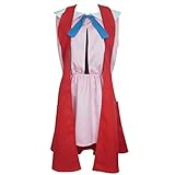 Titulow Trainer Serena Dress Outfit Anime Cosplay Costume (Female XL) Red