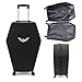 GUTE Coffin Suitcase 26.5 Inch Gothic Luggage Black Hard Shell Spinner Carry On with Lock | Unique Horror Casket Travel Case Trolley Bag with Wheels for Cosplay, Conventions, Airport Trips