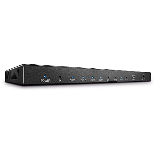 Divisor HDMI 18G LINDY de 8 puertos para sistemas de cine en casa y pantallas