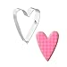 Foose Heart Primitive Tin Cookie Cutter 3 in B1301