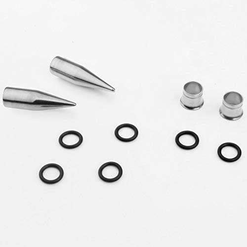 14G-00G 36pcs Ear Gauges Stretching Kit Surgical Steel Tapers Tunnels Plugs Piercing Set Body Jewelry4