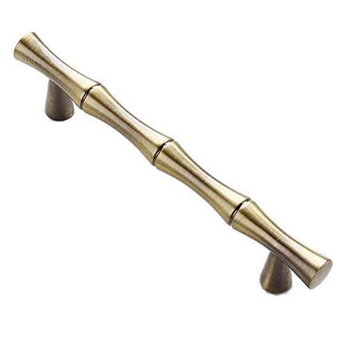 Poignée de meuble bambou bronze 96mm pour tiroir et commode de cuisine