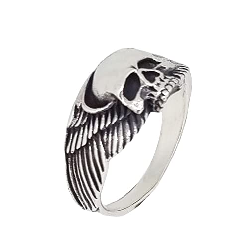 Bague tête de mort en argent 925 poli, le cadeau idéal mixte
