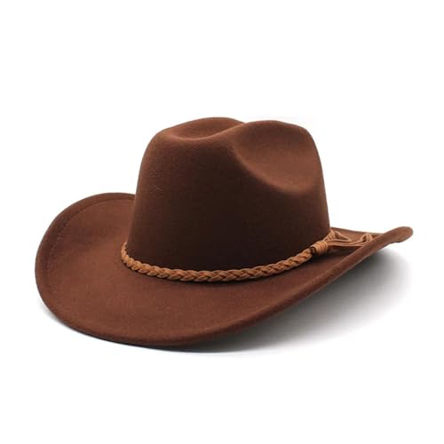 Chapeau de cowboy vintage style gentleman aux finitions soignées pour homme et femme