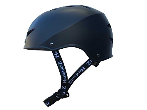 HardnutZ Hn102 - Casco de Ciclismo, HN102, Unisex Adulto, Color Goma Negra, tamaño Medium 54-58cms