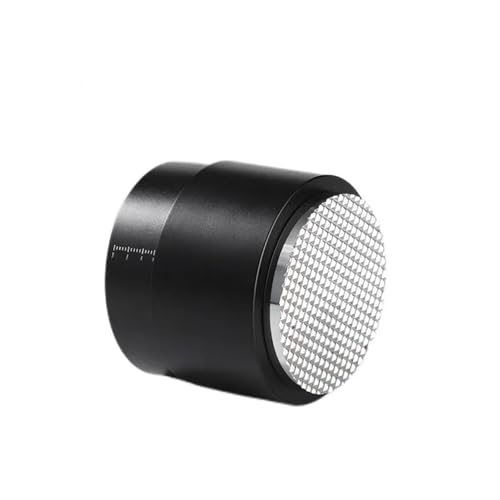 3 In 1 コーヒーディストリビューター ステンレススチール エスプレッソタンパー レベラーツール ニードル スターラーパウダーニードルプレスハンマー(53mm,Waffle Base)