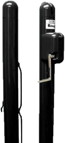 Douglas DTP-37 Black Tennis Post w/Internal Wind