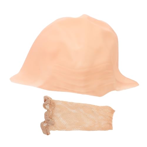 FOMIYES Halloween Party Cosplay Accessory 1 Set of Latex Bald Caps Wig Makeup Props Lightweight and Comfortable