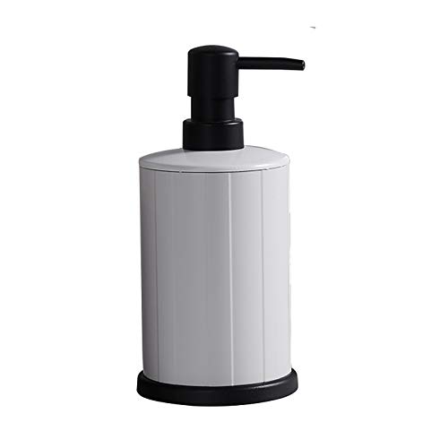 Door wheel Dispensador De Jabón De Empuje, Adecuado para Desinfectante De Manos/Loción/Líquido para Lavar Platos, Etc, Se Puede Rellenar, Negro, Blanco, 250 Ml / 500 Ml Cover