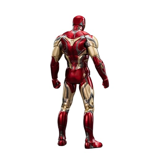 Image of ZD Toys Action Figure Collectible - 7 Inch Ironman Mk 85, Superheros Premium PVC Build Collectible, Interchangeable Accessories, Perfect for Gifting, Ages 15+ Years