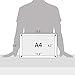 NIUBEE 8.5x11 Acrylic Picture Frame,Clear Frameless Photo Frame for Wall & Desktop Display Modern Floating Frame for Certificate Artwork Poster Diploma