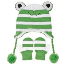 Hat/Mittens Striped Fr