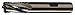 CLEVELAND Sq. End Mill,Single End,Pow Met,1-1/4" C43239