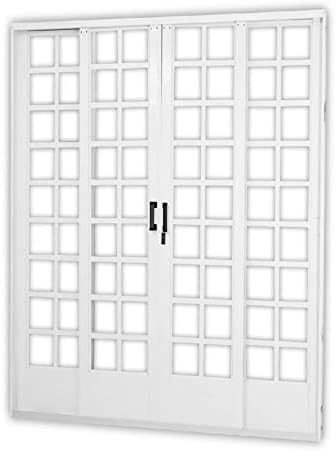 Porta de Correr 4 Folhas Divisor Quadri Mgm Branco