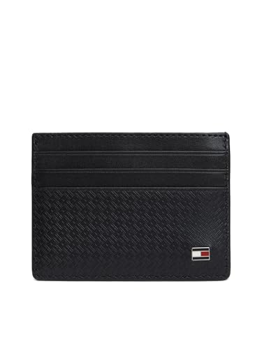 Tommy Hilfiger Herren Th Emboss Cc Holder Am0am14240 Kartenhalter, Black (Black)