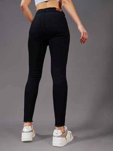 Image of Miss Chase Women's Skinny Fit High Rise Regular Length Denim Stretchable Jeans