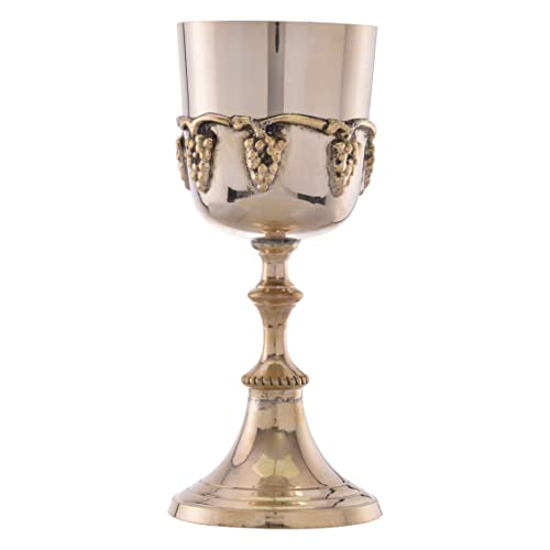 Replicartz Brass Vintage Golden Chalice Of King Arthur Medieval Decor Gothic Goblet 210 Ml (Pack Of 1) #TOP1
