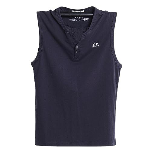 Débardeur décontracté en coton homme col V ample et respirant pour les fortes chaleurs