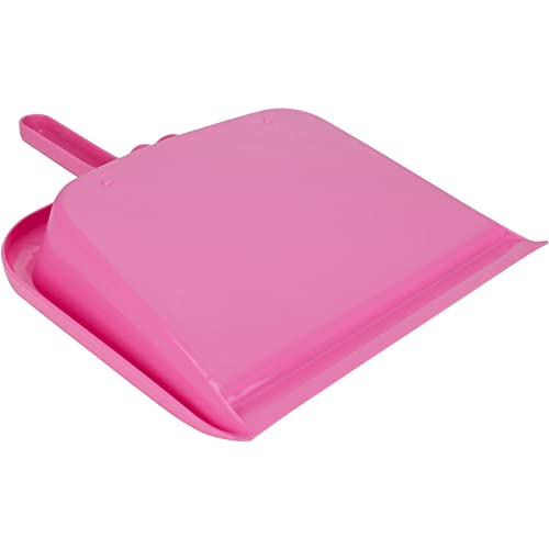 Image of SPARTA Handheld Dustpan with Handle, Cleaning Essentials for Home and Commercial Use, 10 inch, Bright Pink