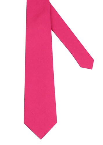 Image of Mens Solid Linen Ties - Regular Width Pattern Necktie for Men