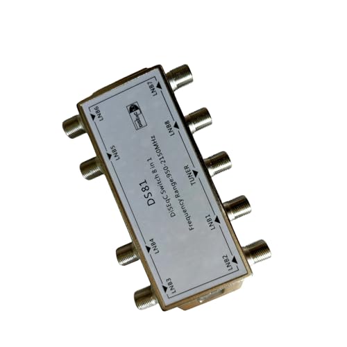Veltros Commutateur satellite avancé à 8 canaux par câble coaxial unique et faible consommation d'énergie 12 V à 20 V