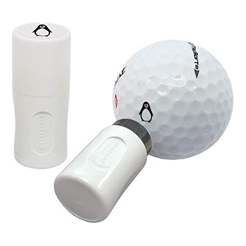 Asbri Golf Penguin Golf Ball Stamper, Black Cover