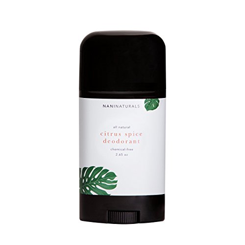 Nalani Truly All-Natural, Organic Citrus Spice Deodorant For Women and Men in 2.65oz Stick- Citrus Spice