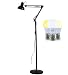 Produktbild Home-Neat Stehleuchte Retro 1,85m Höhe, LED Stehlampe Moderne Stil, Elegantes Design, Standleuchte für Wohnzimmer, Schlafzimmer, Esszimmer usw Schwarz