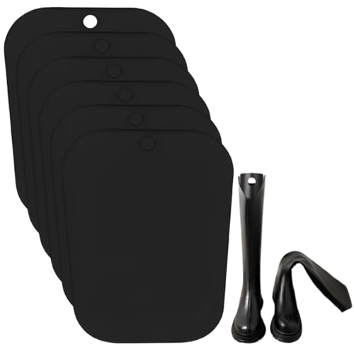 JAWUZ 6 Pièces Noir Embauchoir Bottes Femme,Formeur De Bottes En Plastique Pour Maintenir Les Bottes Droites Pour Les Bottes De Femmes Et d'Hommes(32cm)