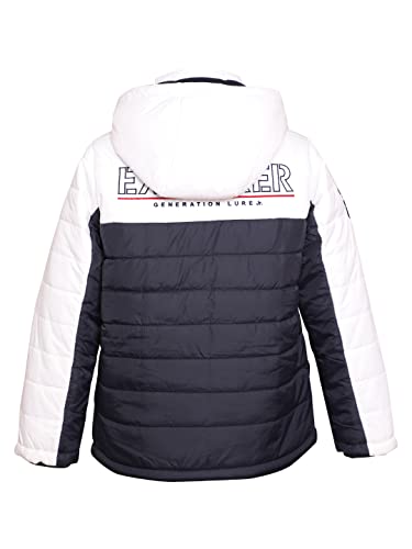 Image of Boys Winters Wear Hooded Puffer Jacket For Kids SnowWhite 6-8 Years